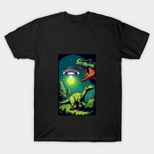 UFO Dinosaurs T-Shirt